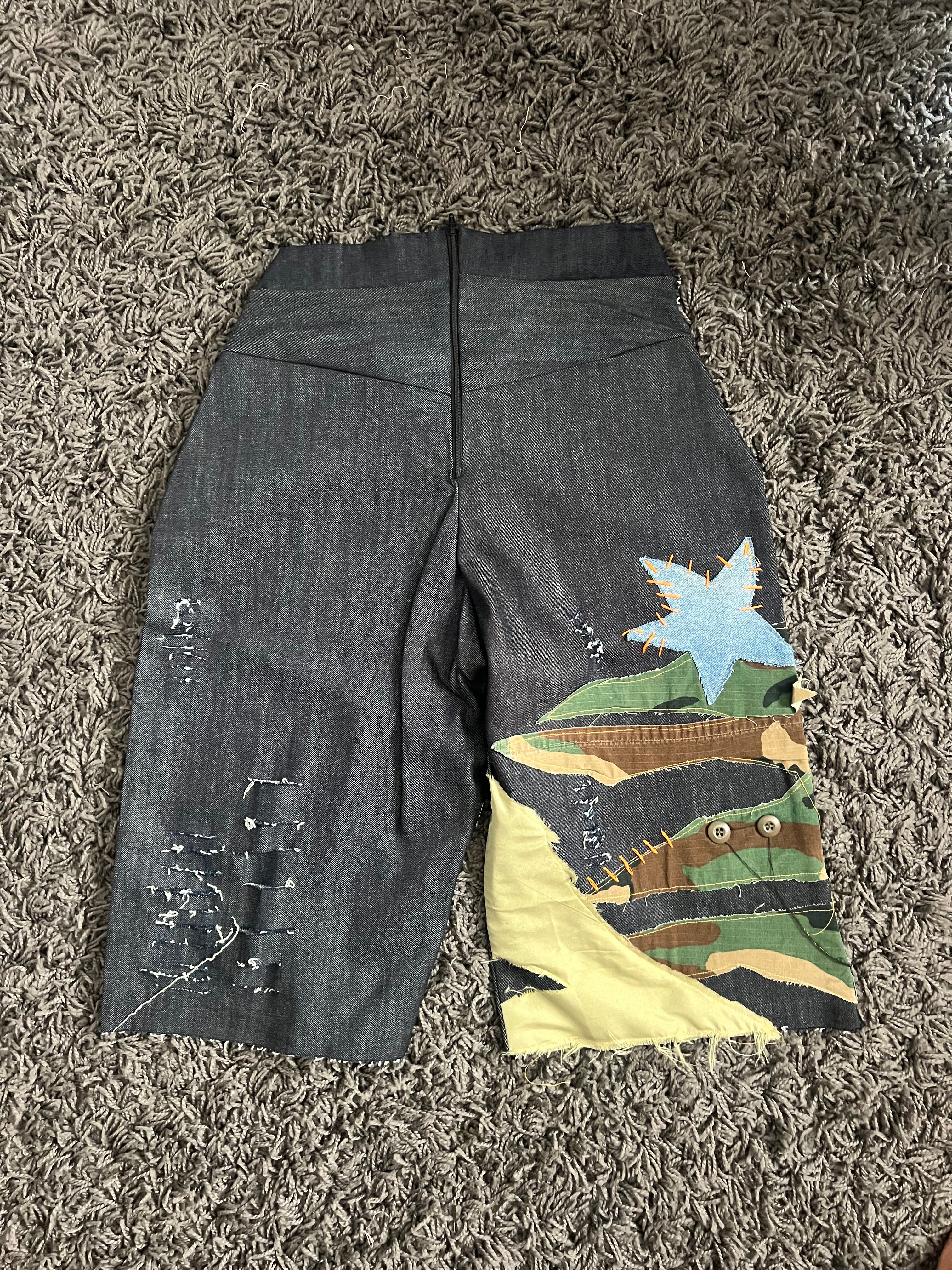 The Custom Collection: Camo Patchwork Jorts