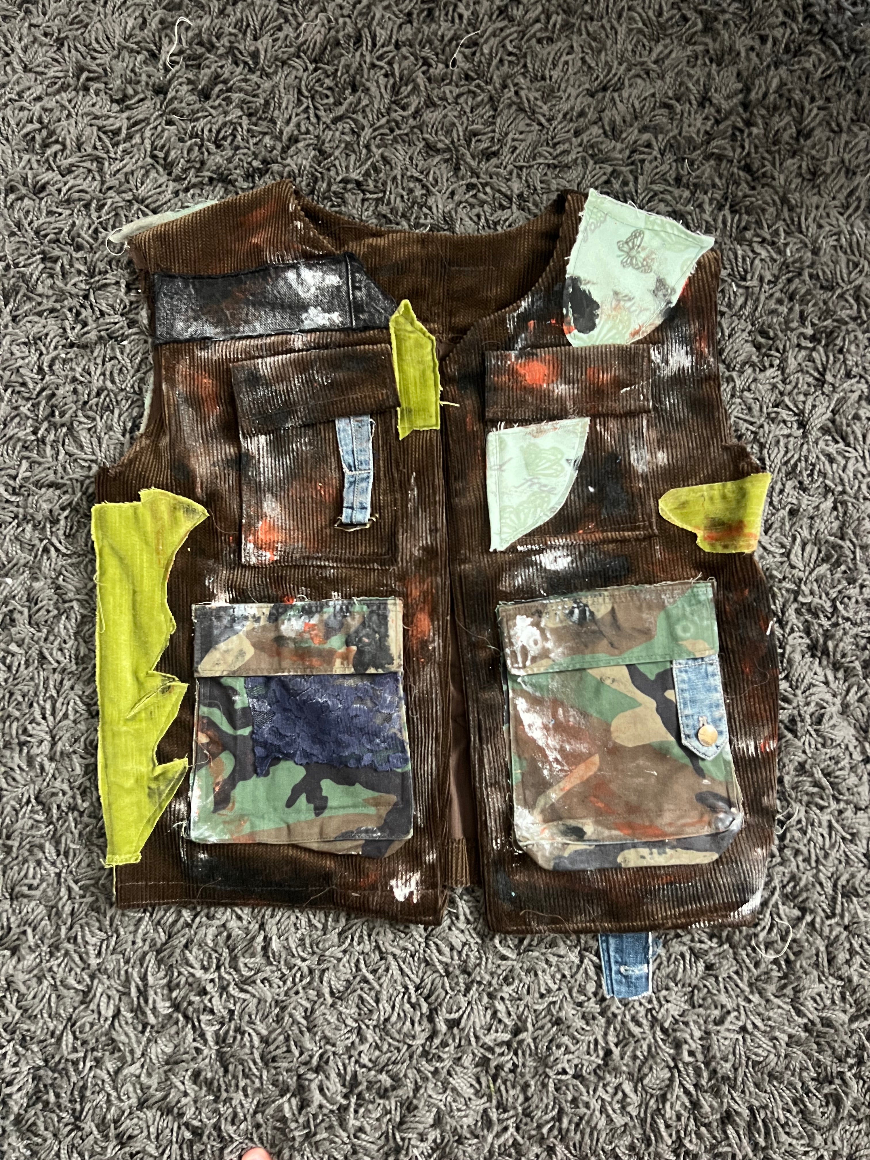 The Custom Collection: Brown Patchwork Vest