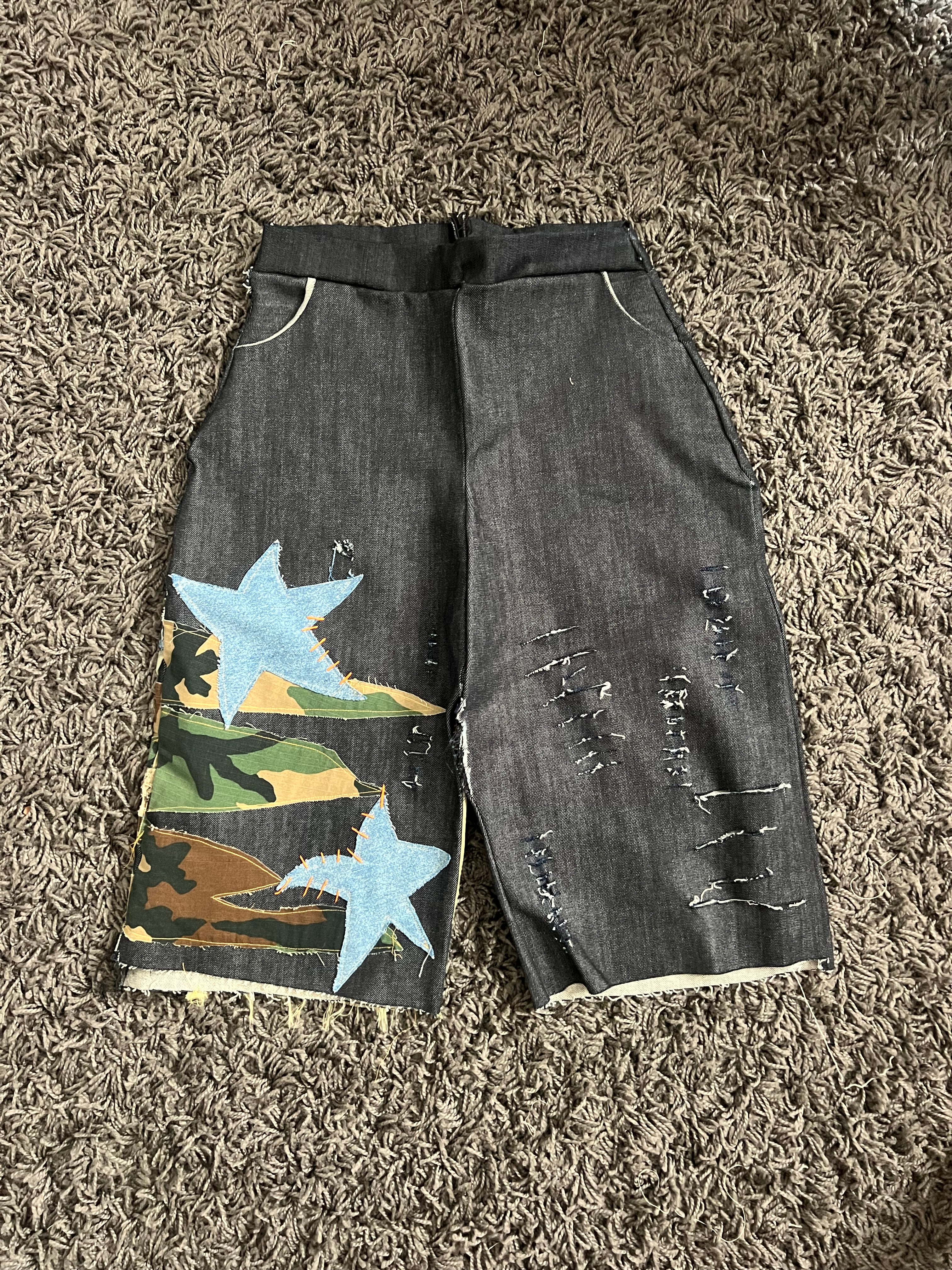 The Custom Collection: Camo Patchwork Jorts
