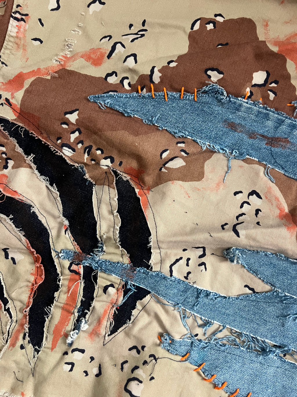 The Custom Collection: Tan Camo-Cropped Jacket