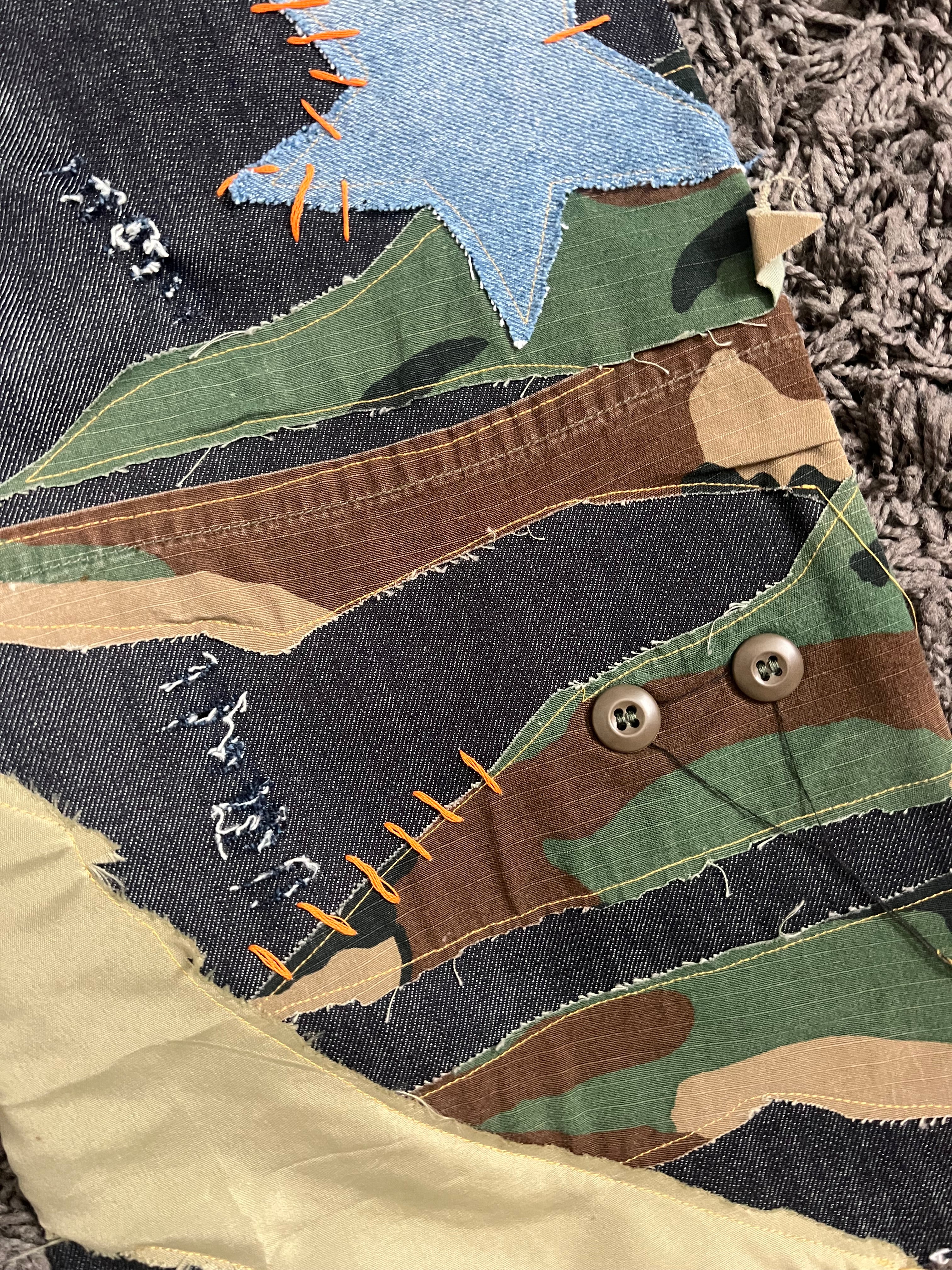 The Custom Collection: Camo Patchwork Jorts